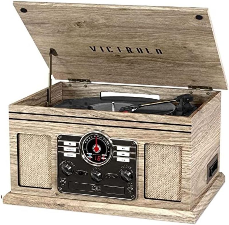 Tocadisco Quincy Marca Victrola Beige