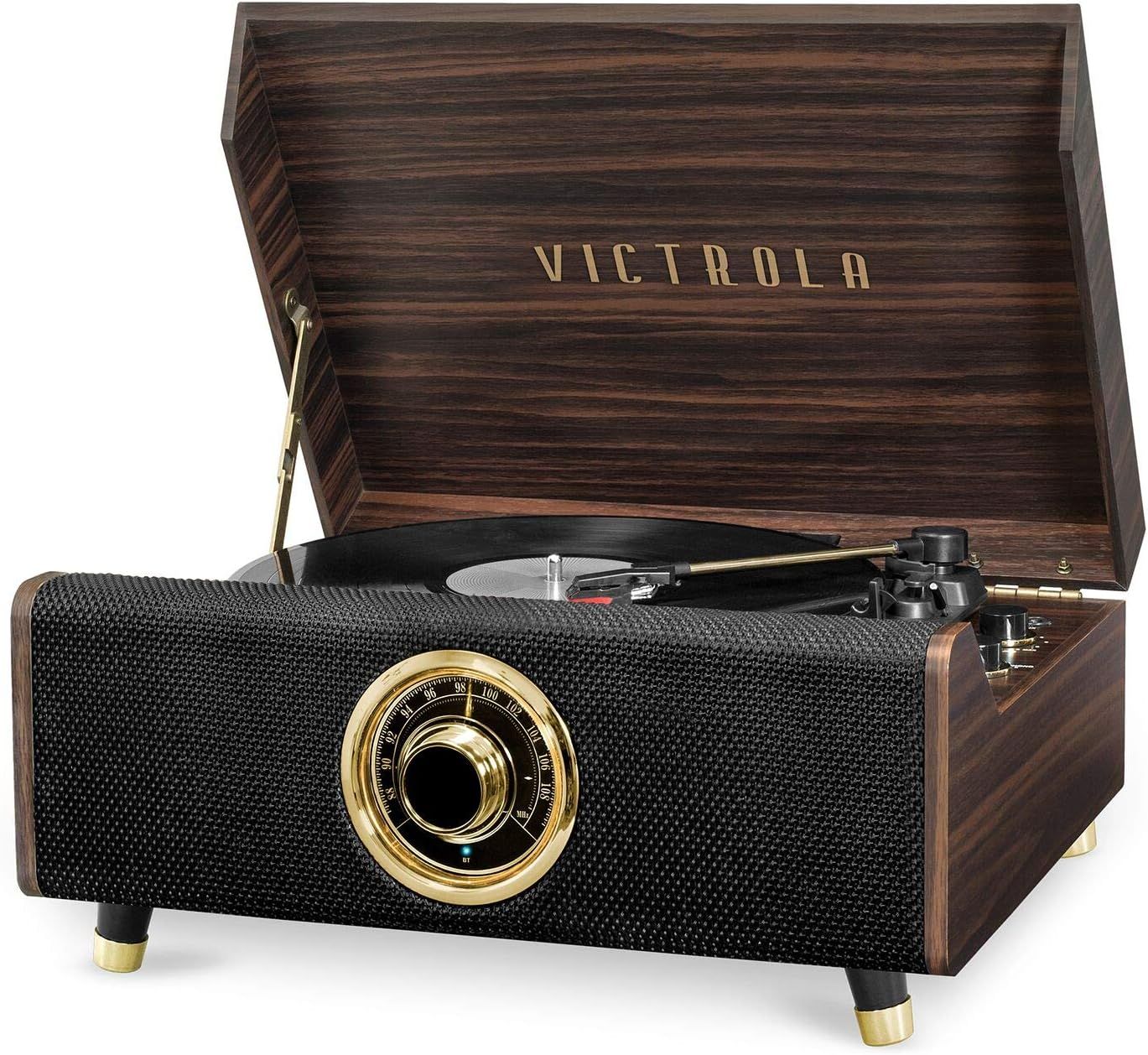Tocadisco Highland Marca Victrola Caoba