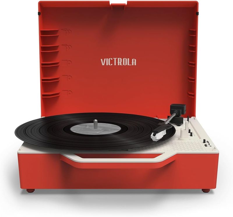 Tocadisco Re Spin Marca Victrola Rojo