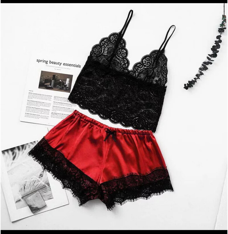 Lingeries lace v-neck sleepwear