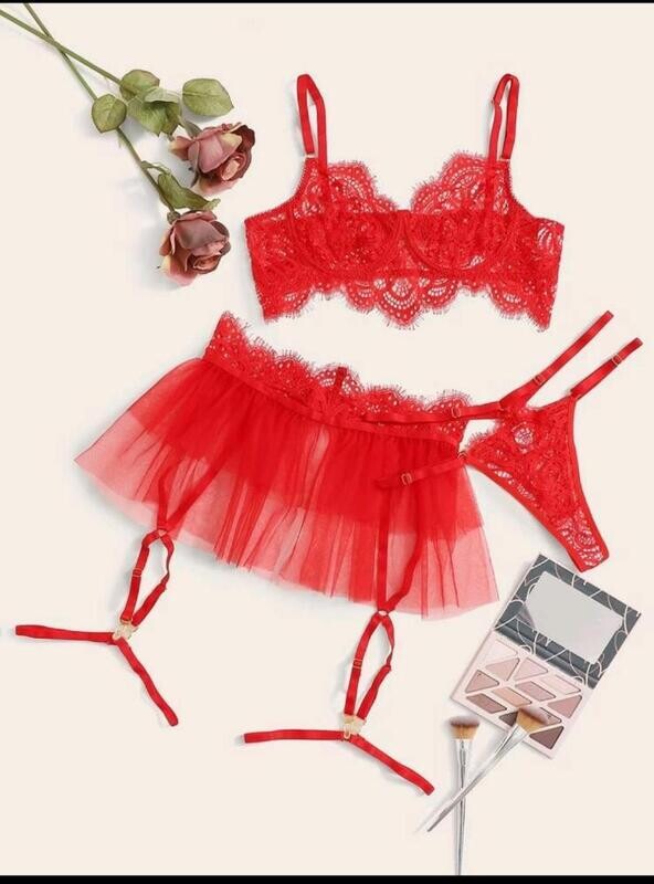 Mesh lingerie set