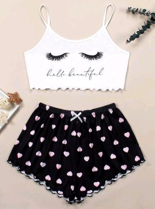 Pjs short set cotton