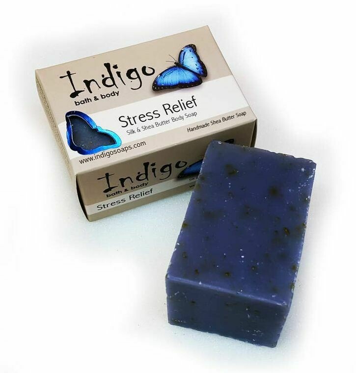 Indigo | Stress Relief Silk Soap | Jabón Seda Alivio Stress