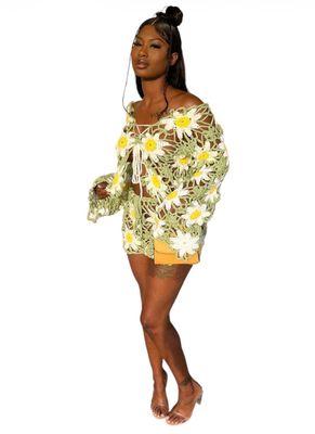 “Secret Garden” Mesh Two Piece Set