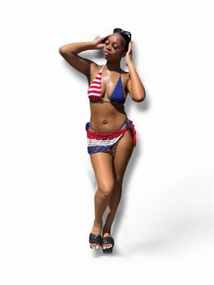 “Miss America” 3 Piece Bikini