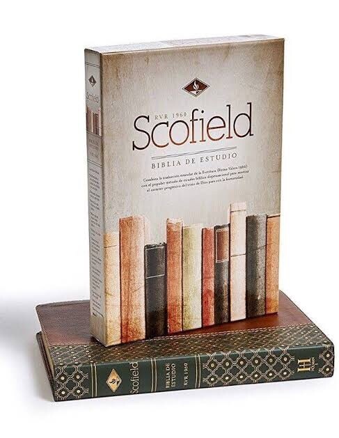 RVR 1960 Biblia De Estudio Scofield Verde Bosque/Cafe, Piel