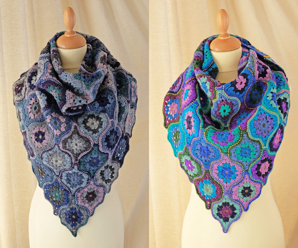 MYSTICAL LANTERNS SHAWL PAPER PATTERN