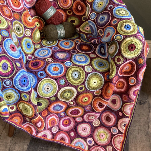 Lotus Flower Circle Blanket Crochet Free Crochet Circle Blanket - Main Image