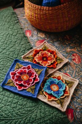 CITYSHOP (シティショップ) CROCHET PATCHWORK プルオーバー ナチュラル FREE IMOGEN CROCHET BLANKET PAPER PATTERN