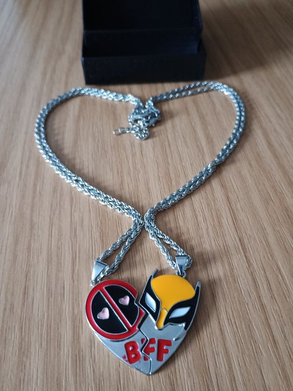 Deadpool and Wolverine Friends necklace