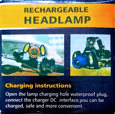 Rechargeable Bicycle Light with Adjustable Focus Beam &amp; Blue Anodised Lamp