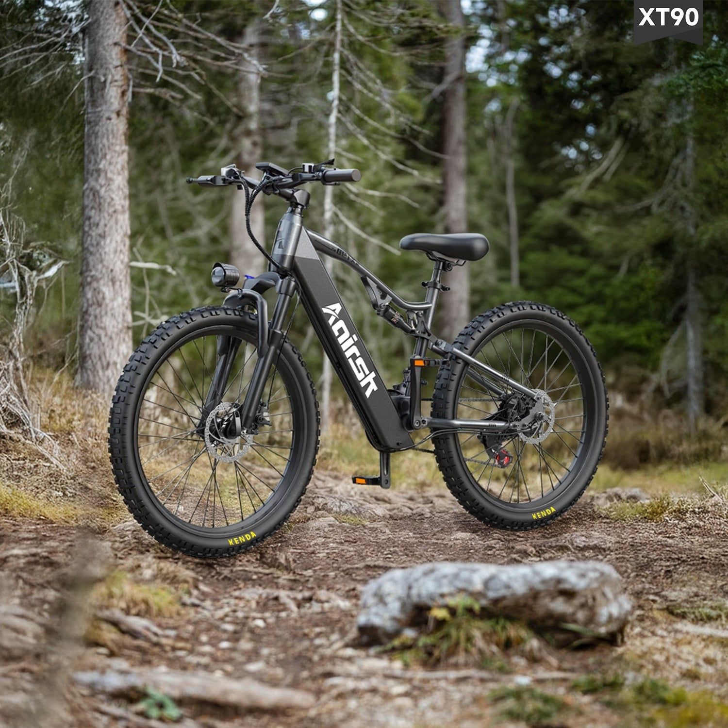 Aairsk XT90 electric mountain bike with full suspension