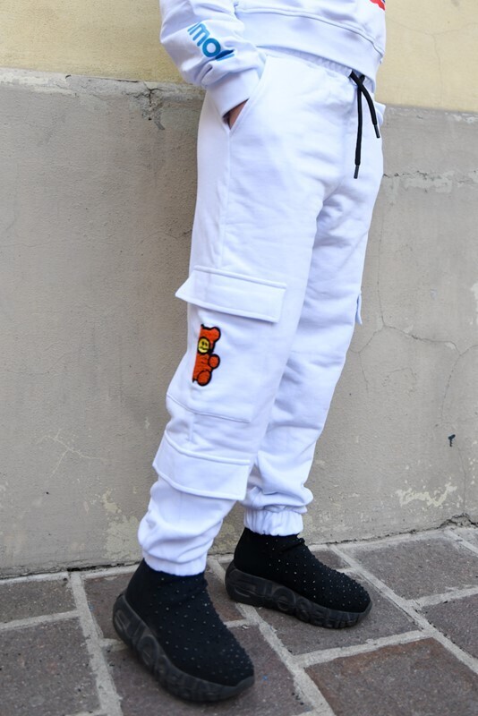 PANTALONE CARGO IMOMI CON ORSETTO SPUGNA