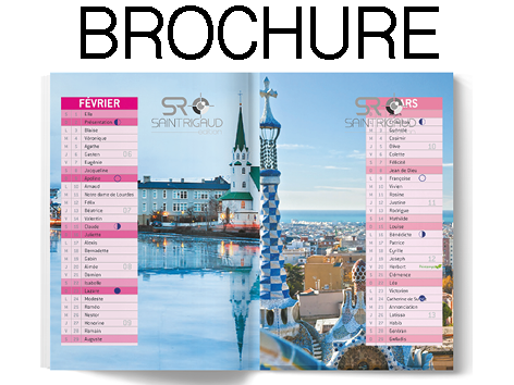 Calendrier agrafé 16 pages