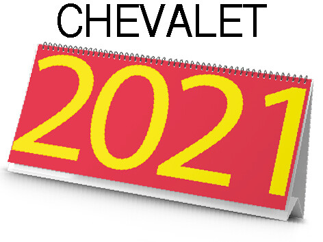 Calendrier chevalet 12 feuillets +couverture