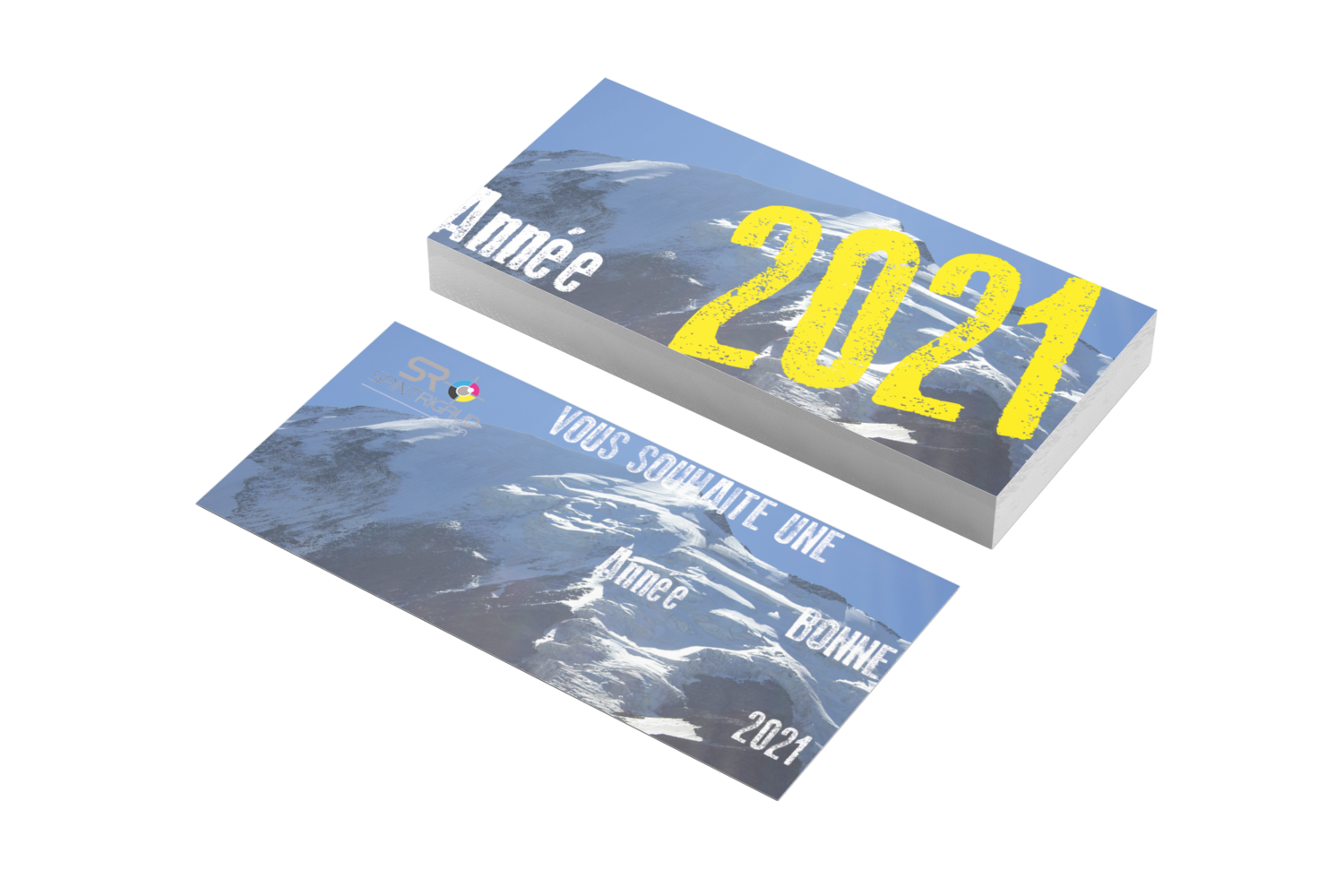 Carte de Voeux 10x21 cm