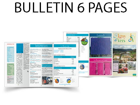 Bulletin 6 pages A4 (3 volets A4)