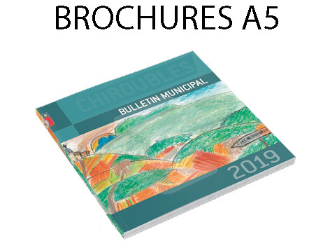 Brochures de 8 à 64 pages A5