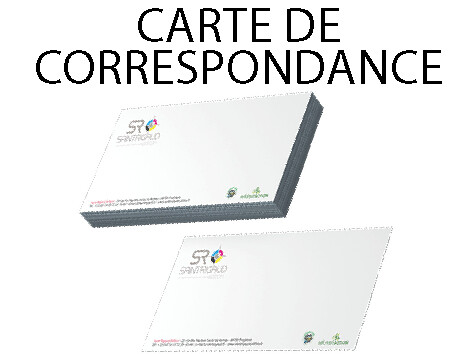 Boîte de 100 cartes de correspondance