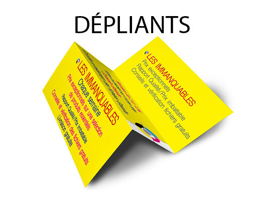 Dépliants 3 volets 10x21 cm