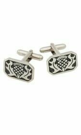 Rectangle Thistle Cufflinks