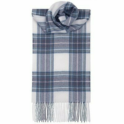 Blue Dress Stewart Lambswool Scarf