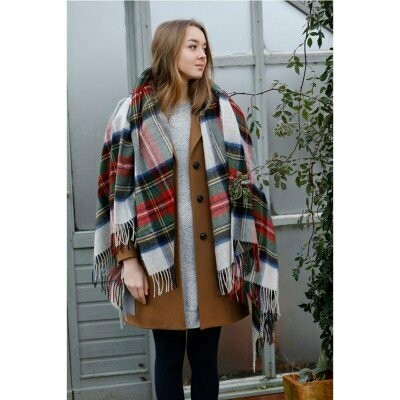 Emerson Stewart Silver Lambswool Serape