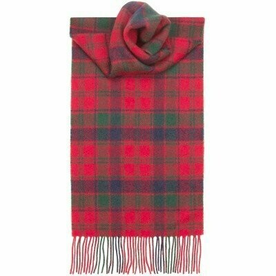 Red Robertson Modern Lambswool Scarf