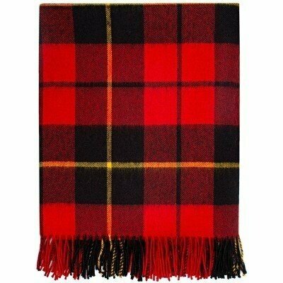 Red Wallace Lambswool Serape