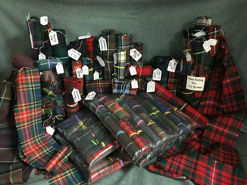 Tartan Remnant Craft Bags