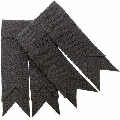 Stealth Grey Plain Garter Flash