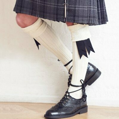 Black Plain Garter Flash