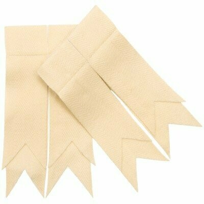Cream Plain Garter Flash