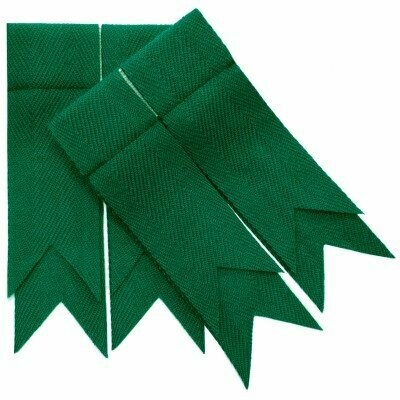 Ancient Green Plain Garter Flash