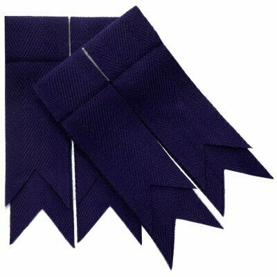 Purple Plain Garter Flash
