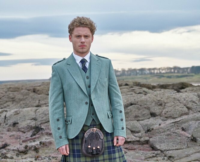 Moss Green Clunie Jacket and Waiscoat