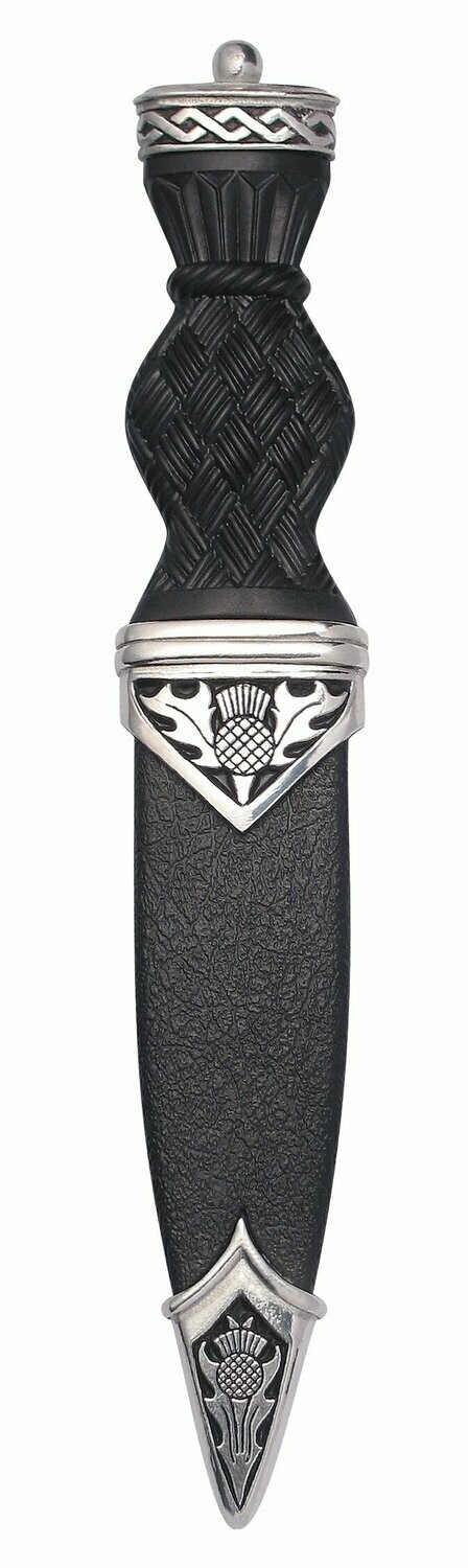 Plain Top Thistle Sgian Dubh, Finish: Chrome
