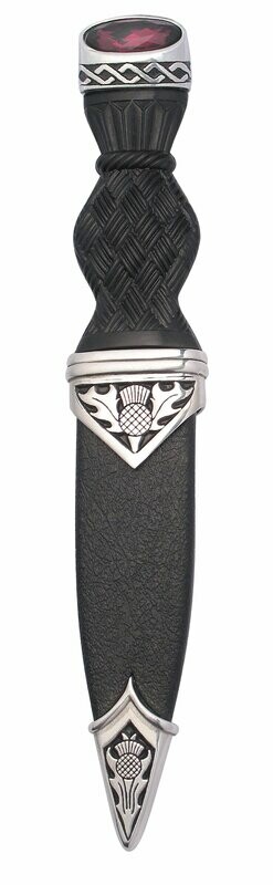Thistle Sgian Dubh With Stone