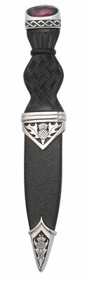 Thistle Sgian Dubh With Stone