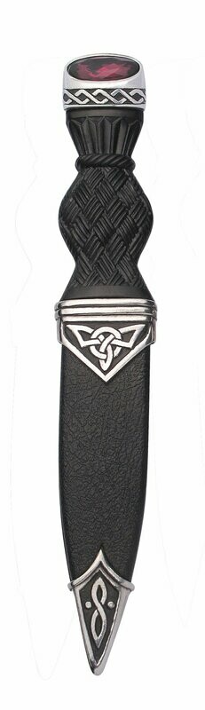 Celtic Sgian Dubh With Stone