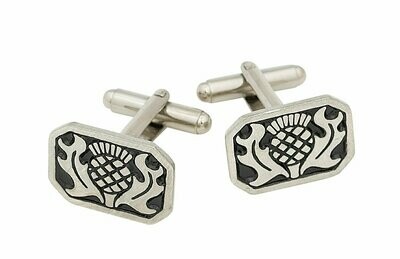 Rectangle Thistle Cufflinks