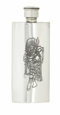 4oz Slim Piper Stainless Steel Flask