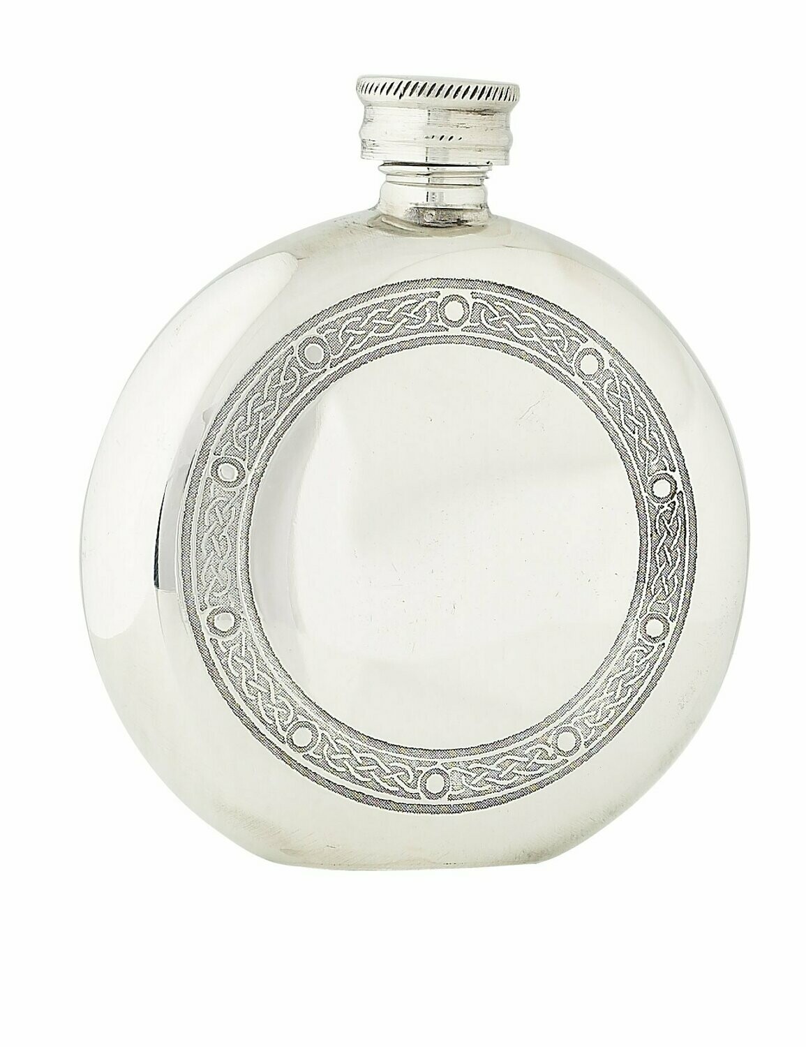 6oz Celtic Frame Stainless Steel Flask