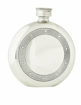 6oz Celtic Frame Stainless Steel Flask