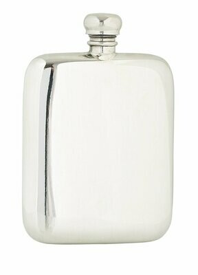 6oz Plain Stainless Steel Flask