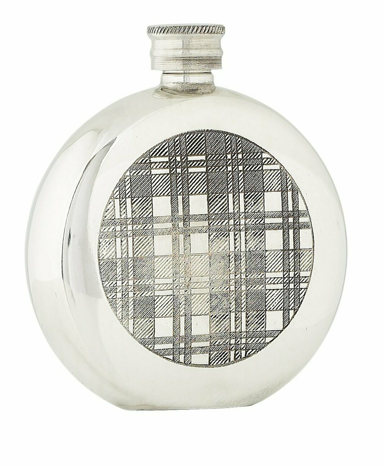 6oz Tartan Stainless Steel Flask