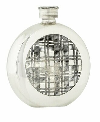 6oz Tartan Stainless Steel Flask