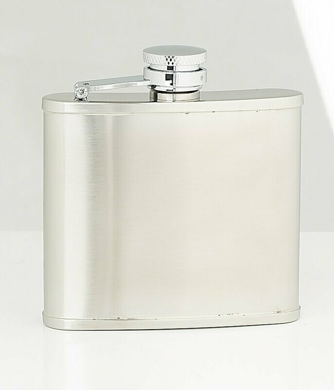 Plain Satin Stainless Steel Flask