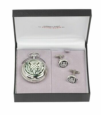 Thistle 2 Piece Pocket Watch Gift Set