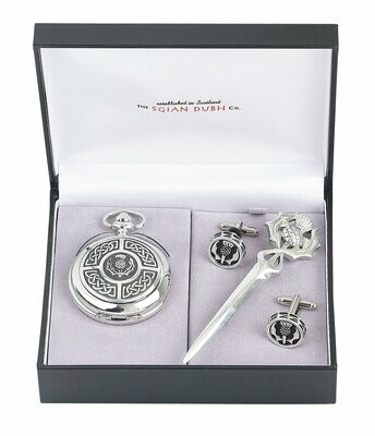 Celtic & Thistle 3 Piece Pocket Watch Gift Set